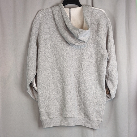 Adidas Men's Light Gray Zip-Up Hoodie - Picture 3 of 5